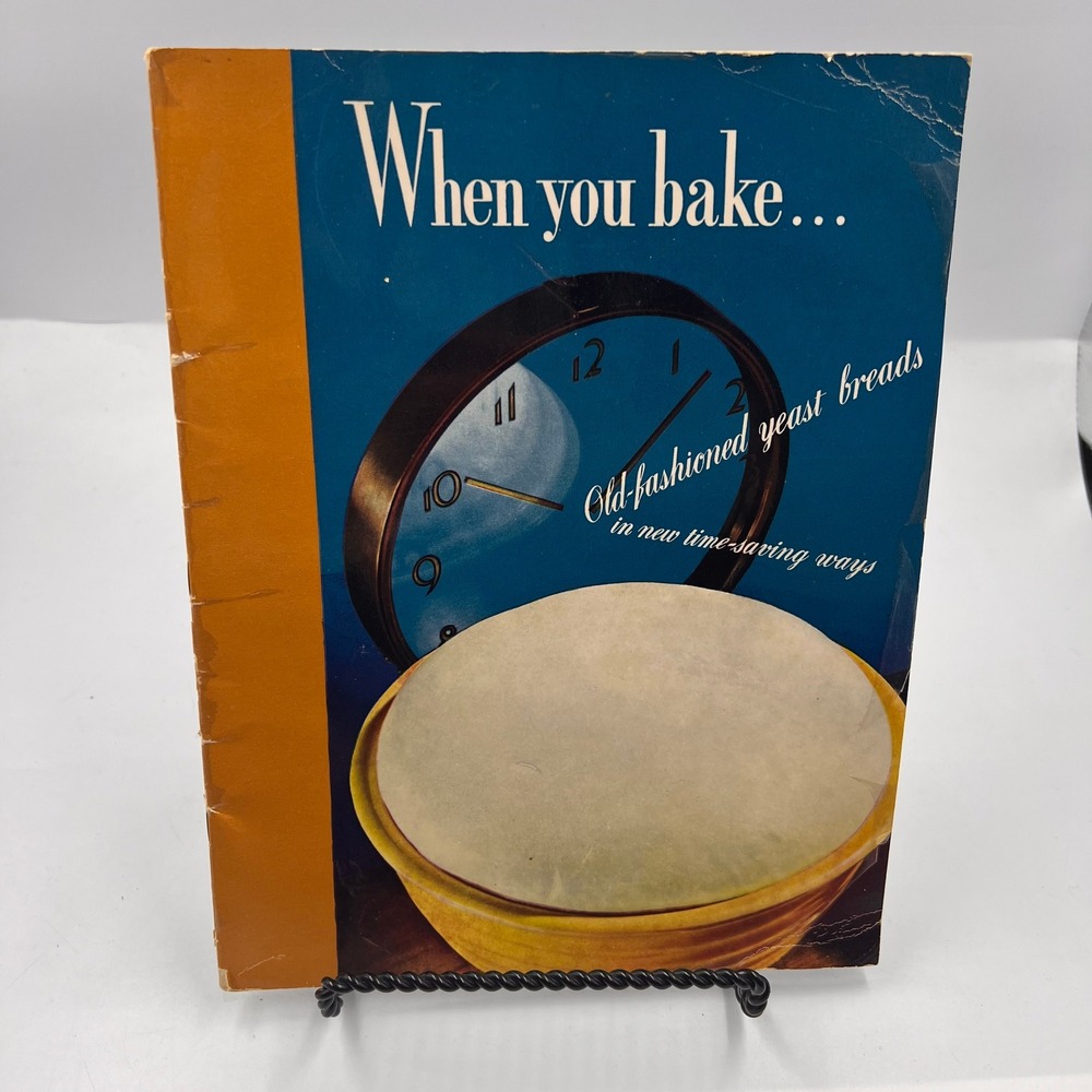 Vintage Fleischmann Yeast Advertising Cookbook When You Bake Recipe Booklet 1948